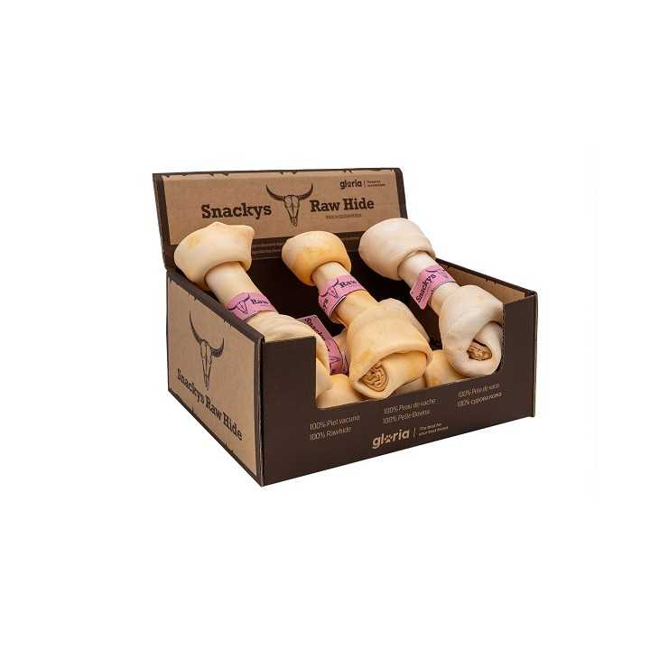 Gloria Osso Masticabile In Pelle Bovina Gusto Mango 20-23 Cm.